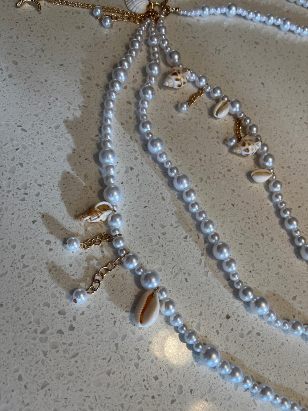 Pearl & Shell Multi-Strand Waist Chain‎ Belt - Picture 5 of 11